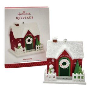 Hallmark Keepsake Ornament 2013 New Home House Picket Fence Christmas Tree